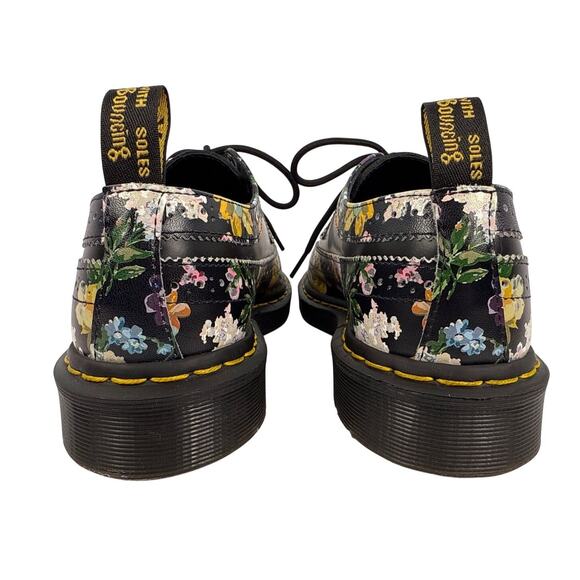 Dr. Martens Darcy Oxfords Floral Brogue 3989 Y2K Women's US 8 Black Leather Rare - Picture 7 of 12
